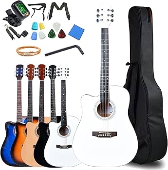 美品　アコースティックギター　台座セット　左利き Amazon | Aryari 左利き アコギ 初心者セット 41インチ